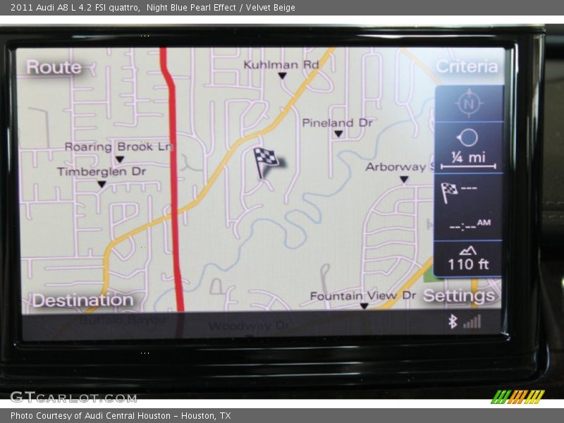 Night Blue Pearl Effect / Velvet Beige 2011 Audi A8 L 4.2 FSI quattro