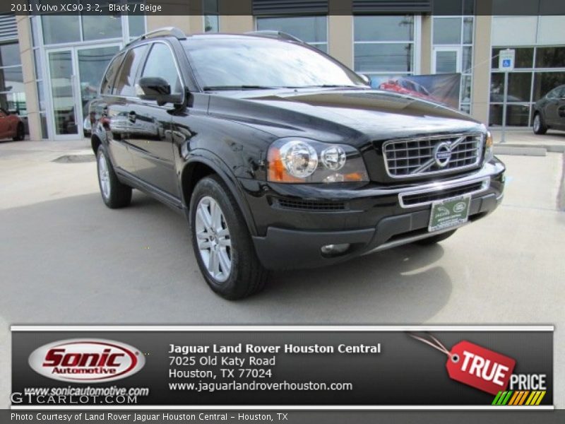 Black / Beige 2011 Volvo XC90 3.2