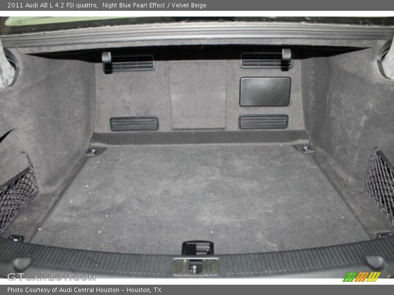 Night Blue Pearl Effect / Velvet Beige 2011 Audi A8 L 4.2 FSI quattro