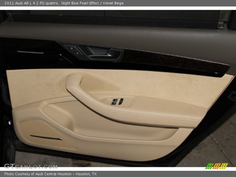 Night Blue Pearl Effect / Velvet Beige 2011 Audi A8 L 4.2 FSI quattro