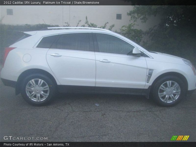 Platinum Ice Tricoat / Shale/Brownstone 2012 Cadillac SRX Luxury