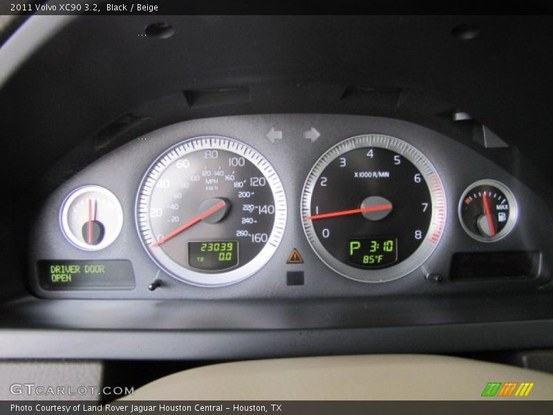 Black / Beige 2011 Volvo XC90 3.2