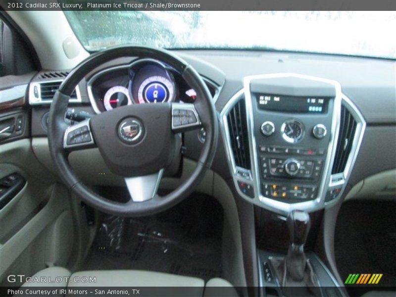 Platinum Ice Tricoat / Shale/Brownstone 2012 Cadillac SRX Luxury