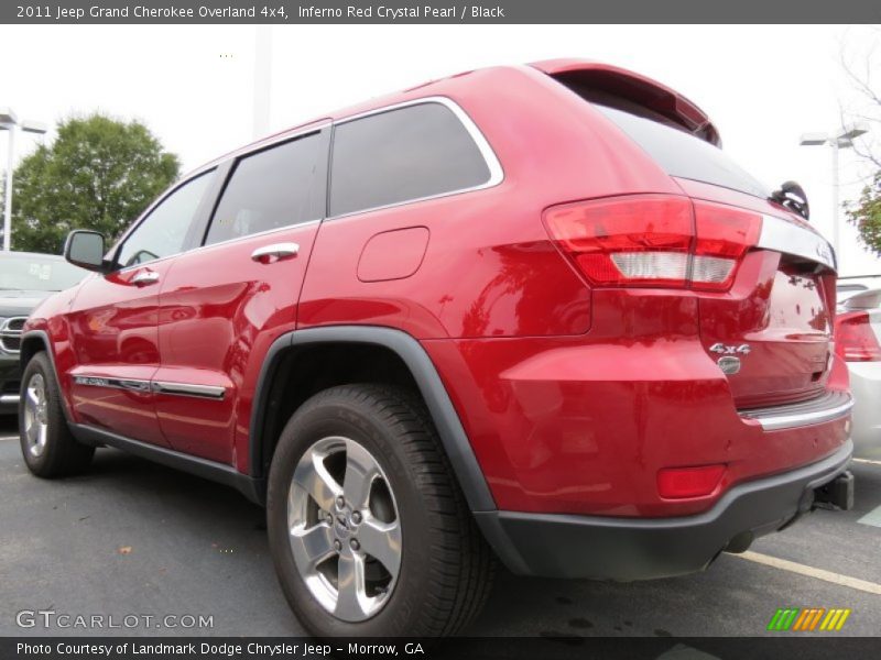 Inferno Red Crystal Pearl / Black 2011 Jeep Grand Cherokee Overland 4x4