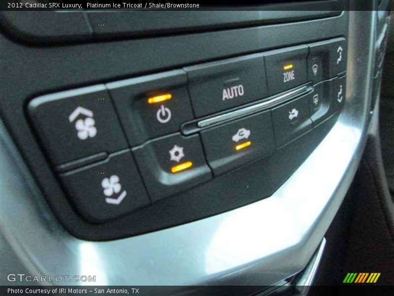 Platinum Ice Tricoat / Shale/Brownstone 2012 Cadillac SRX Luxury
