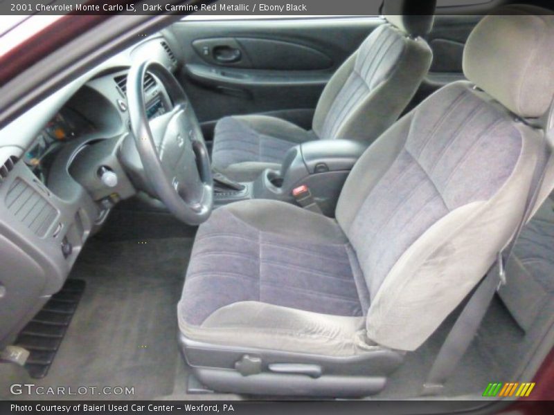 Dark Carmine Red Metallic / Ebony Black 2001 Chevrolet Monte Carlo LS