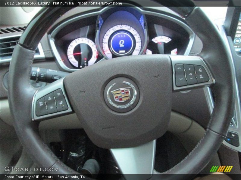 Platinum Ice Tricoat / Shale/Brownstone 2012 Cadillac SRX Luxury