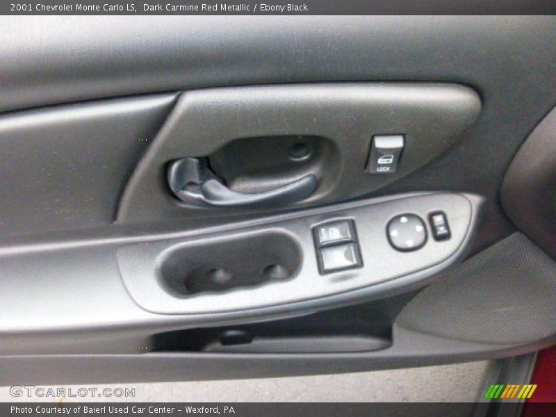 Dark Carmine Red Metallic / Ebony Black 2001 Chevrolet Monte Carlo LS