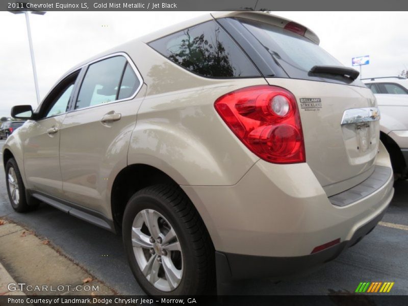 Gold Mist Metallic / Jet Black 2011 Chevrolet Equinox LS
