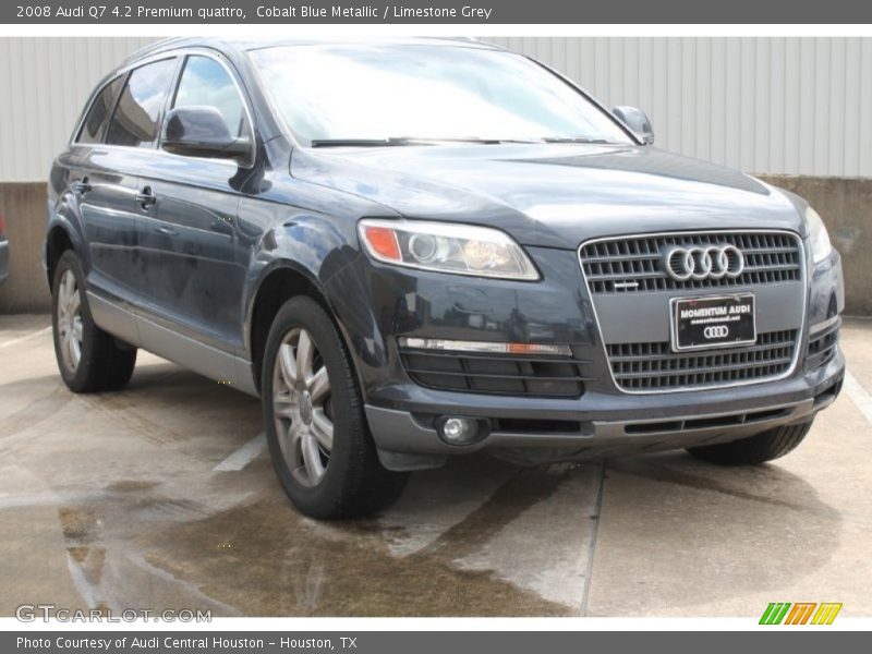 Cobalt Blue Metallic / Limestone Grey 2008 Audi Q7 4.2 Premium quattro
