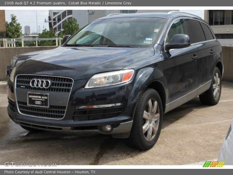 Cobalt Blue Metallic / Limestone Grey 2008 Audi Q7 4.2 Premium quattro