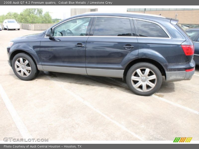Cobalt Blue Metallic / Limestone Grey 2008 Audi Q7 4.2 Premium quattro