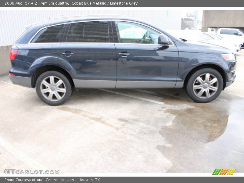 Cobalt Blue Metallic / Limestone Grey 2008 Audi Q7 4.2 Premium quattro