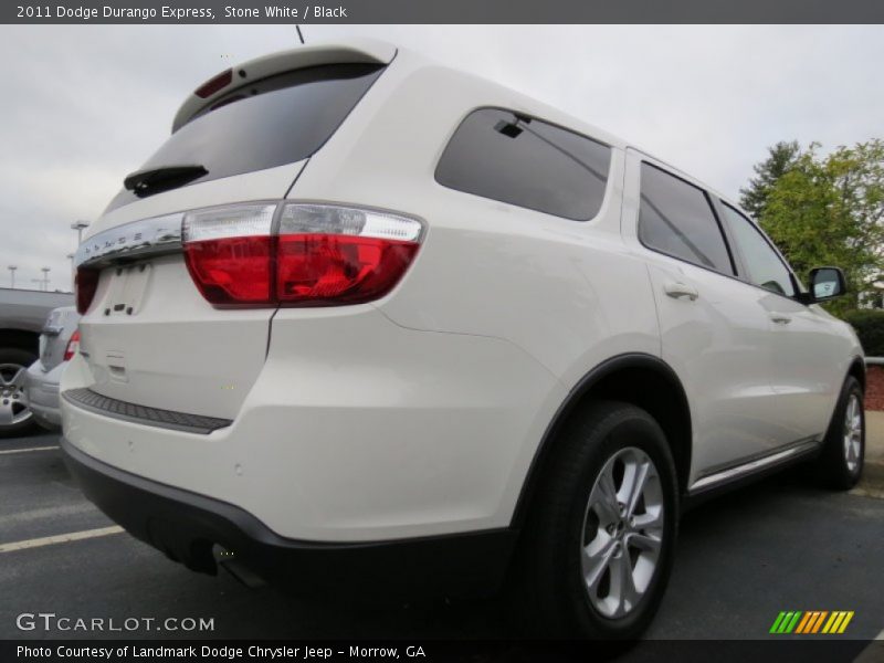 Stone White / Black 2011 Dodge Durango Express