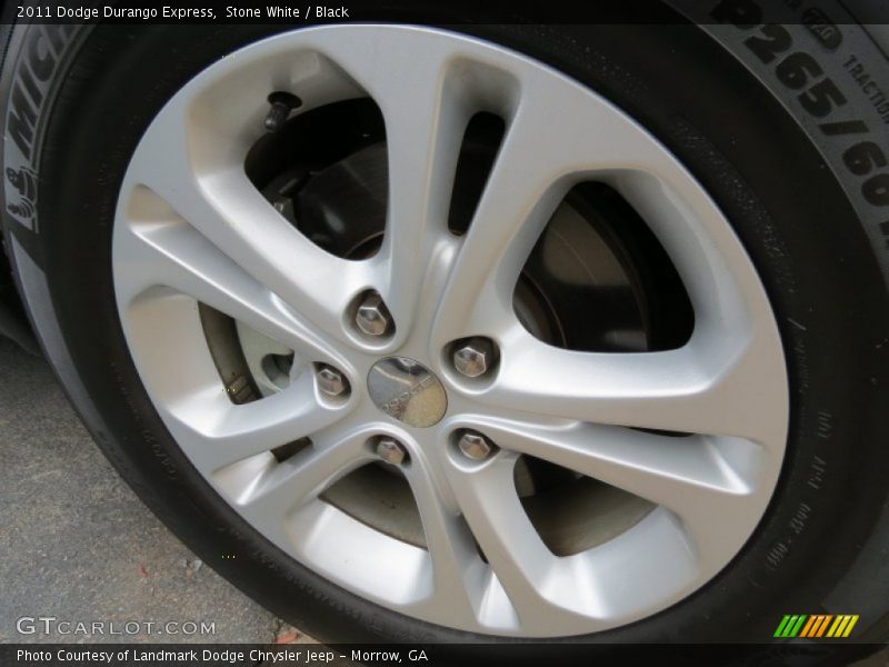 Stone White / Black 2011 Dodge Durango Express