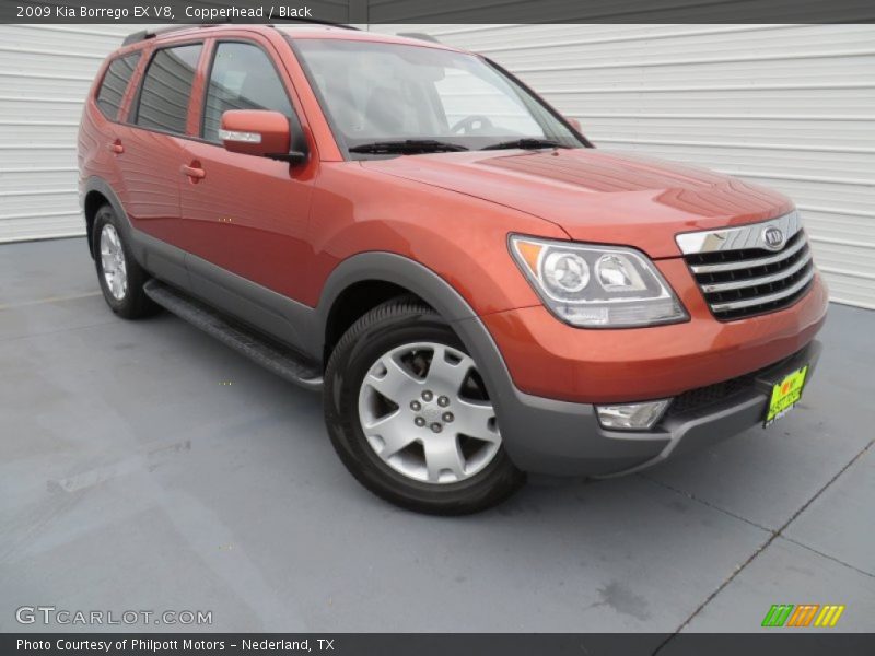 Copperhead / Black 2009 Kia Borrego EX V8