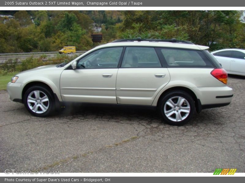 Champagne Gold Opal / Taupe 2005 Subaru Outback 2.5XT Limited Wagon