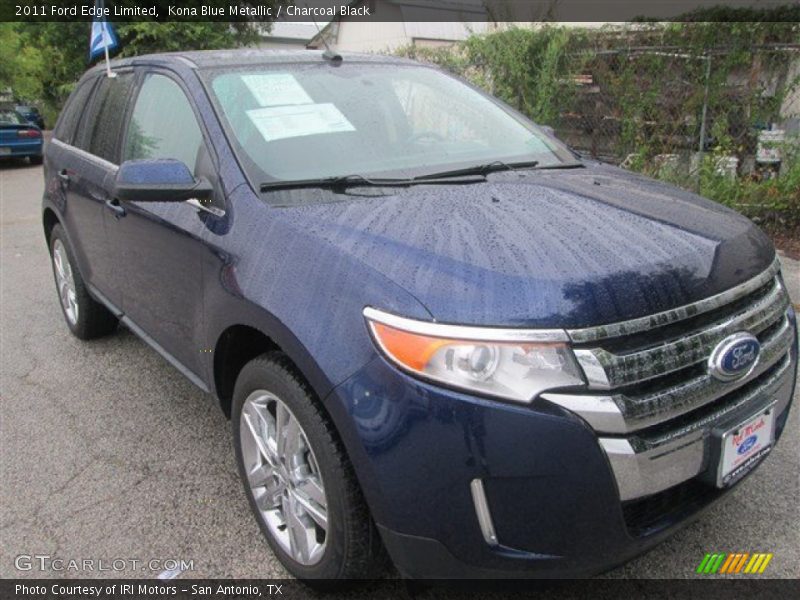 Kona Blue Metallic / Charcoal Black 2011 Ford Edge Limited
