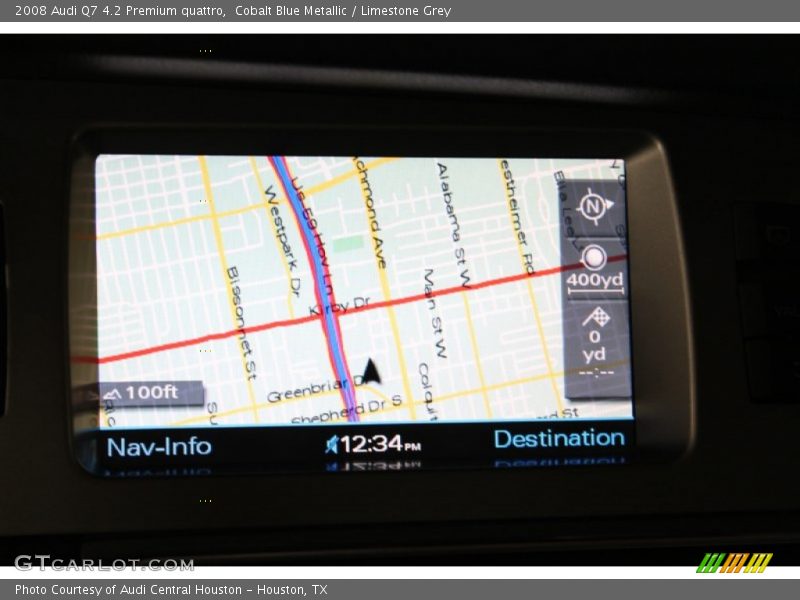 Cobalt Blue Metallic / Limestone Grey 2008 Audi Q7 4.2 Premium quattro