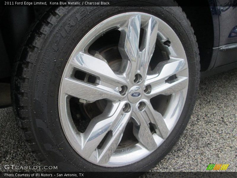 Kona Blue Metallic / Charcoal Black 2011 Ford Edge Limited
