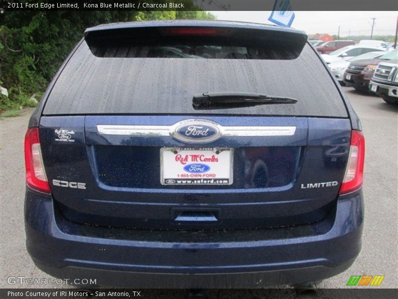Kona Blue Metallic / Charcoal Black 2011 Ford Edge Limited