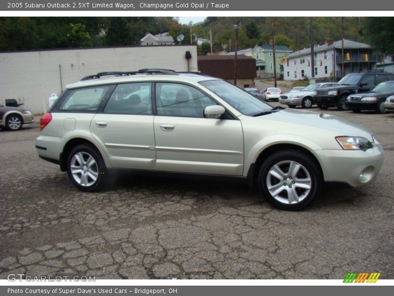 Champagne Gold Opal / Taupe 2005 Subaru Outback 2.5XT Limited Wagon