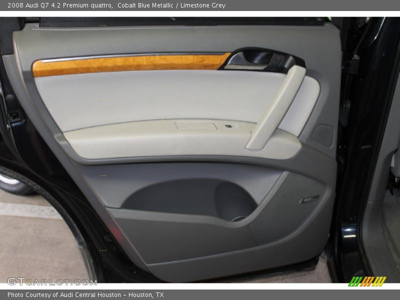 Cobalt Blue Metallic / Limestone Grey 2008 Audi Q7 4.2 Premium quattro