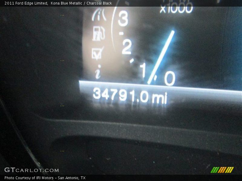 Kona Blue Metallic / Charcoal Black 2011 Ford Edge Limited