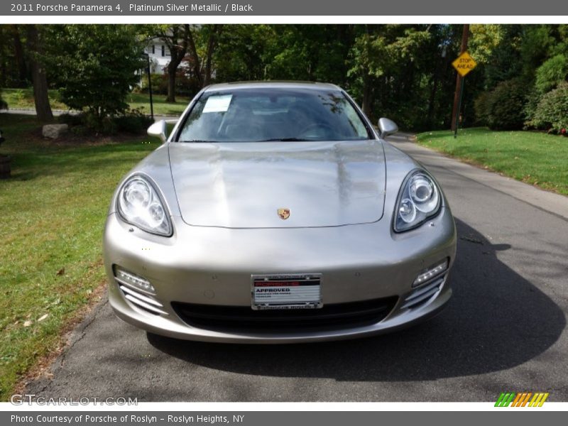 Platinum Silver Metallic / Black 2011 Porsche Panamera 4