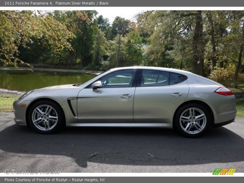 Platinum Silver Metallic / Black 2011 Porsche Panamera 4