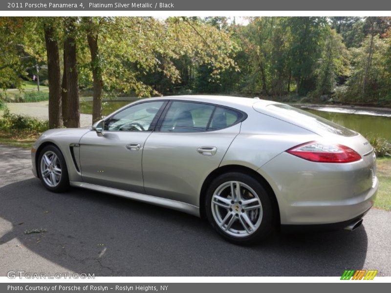 Platinum Silver Metallic / Black 2011 Porsche Panamera 4