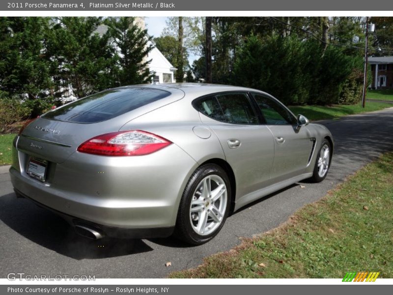 Platinum Silver Metallic / Black 2011 Porsche Panamera 4