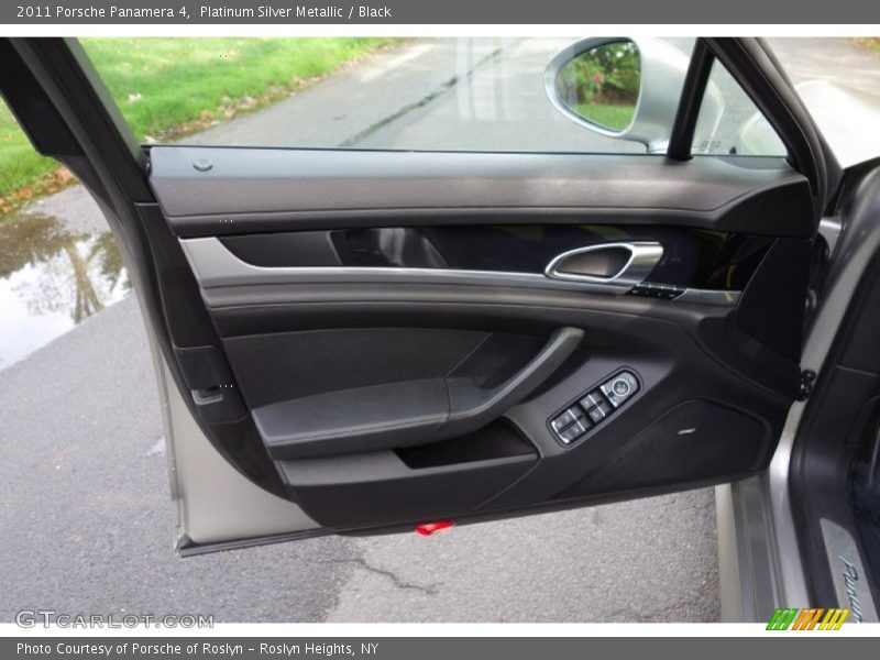 Platinum Silver Metallic / Black 2011 Porsche Panamera 4