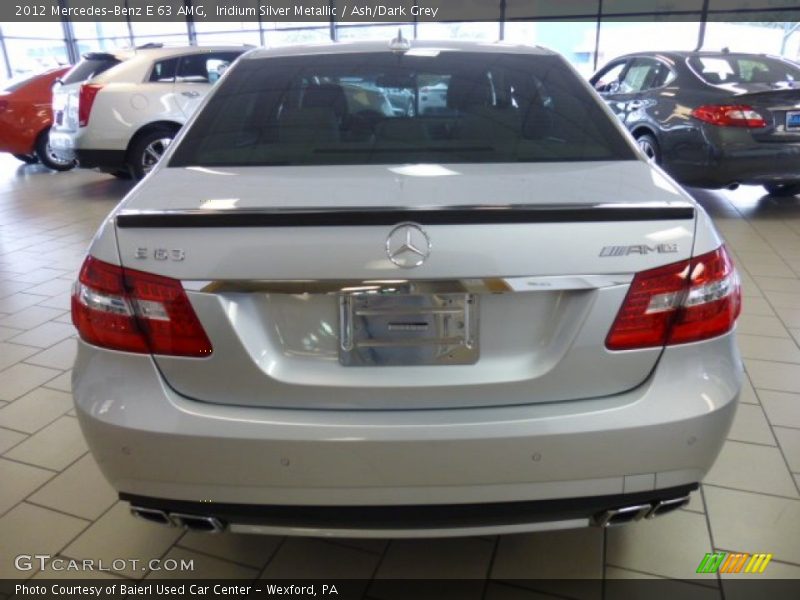 Iridium Silver Metallic / Ash/Dark Grey 2012 Mercedes-Benz E 63 AMG