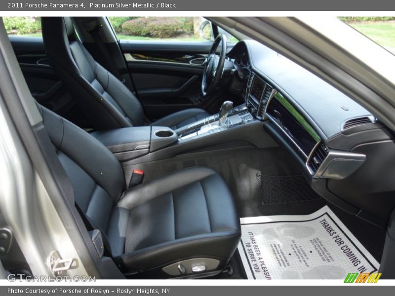 Platinum Silver Metallic / Black 2011 Porsche Panamera 4