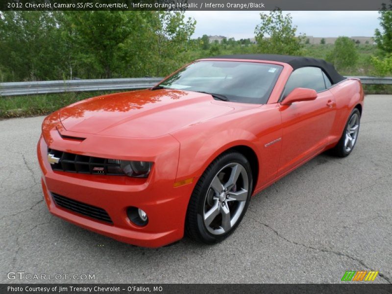 Front 3/4 View of 2012 Camaro SS/RS Convertible