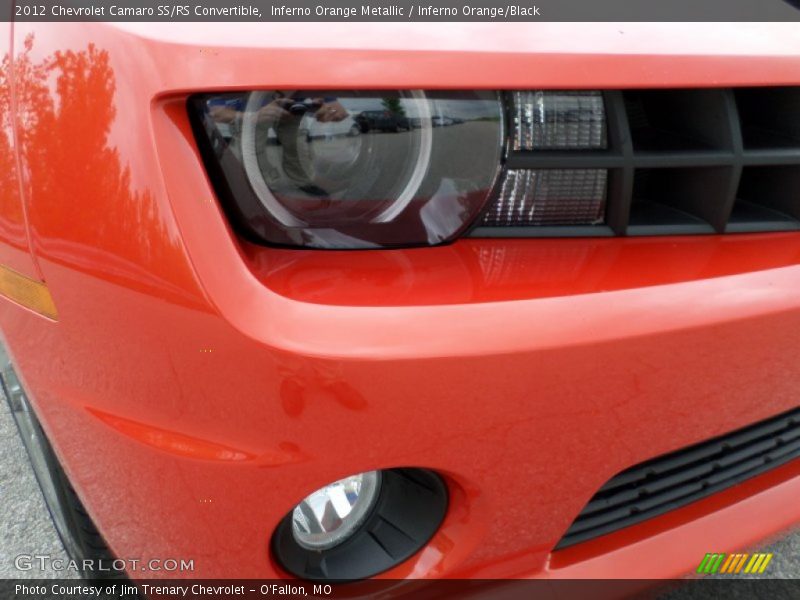 Inferno Orange Metallic / Inferno Orange/Black 2012 Chevrolet Camaro SS/RS Convertible