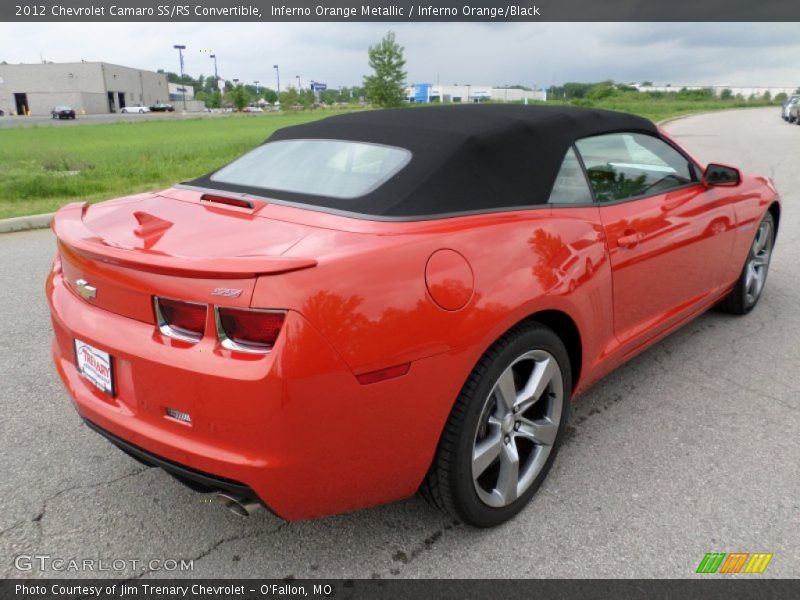 Inferno Orange Metallic / Inferno Orange/Black 2012 Chevrolet Camaro SS/RS Convertible