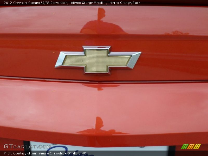 Inferno Orange Metallic / Inferno Orange/Black 2012 Chevrolet Camaro SS/RS Convertible