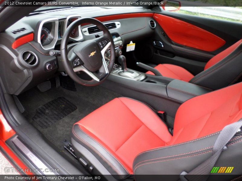 Inferno Orange/Black Interior - 2012 Camaro SS/RS Convertible 
