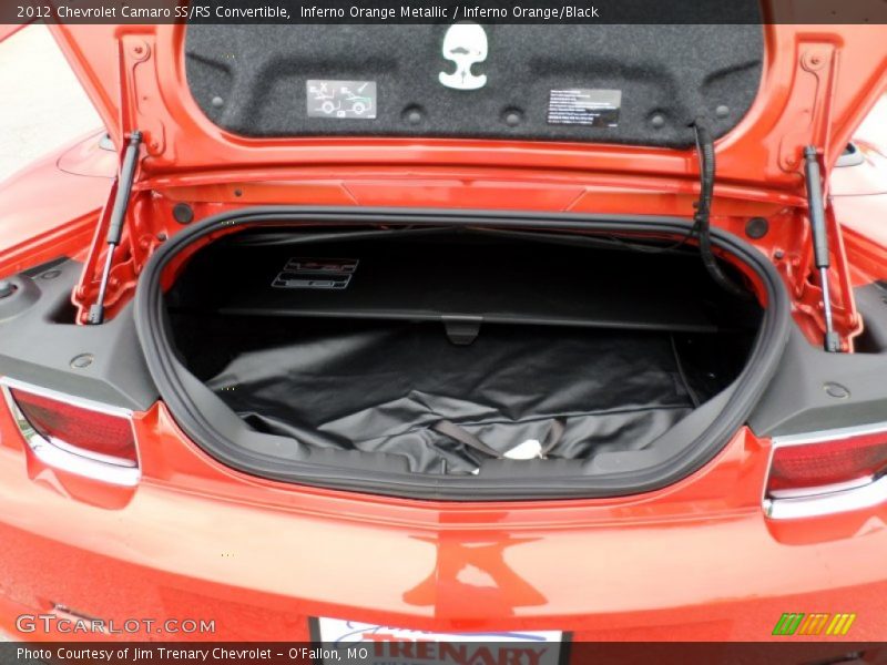 Inferno Orange Metallic / Inferno Orange/Black 2012 Chevrolet Camaro SS/RS Convertible
