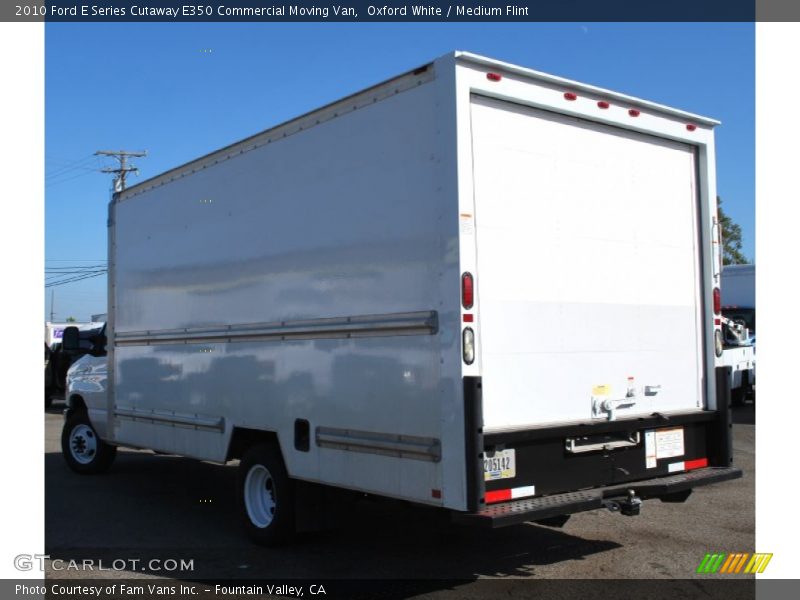Oxford White / Medium Flint 2010 Ford E Series Cutaway E350 Commercial Moving Van