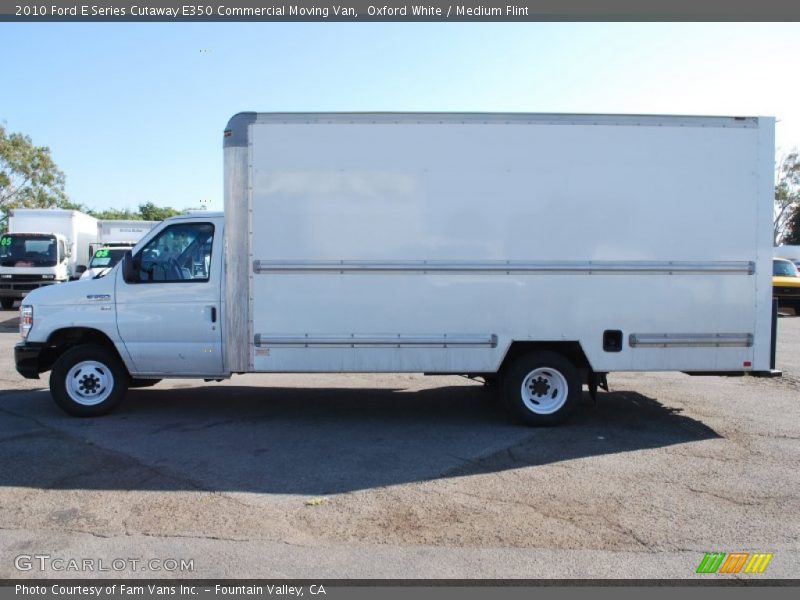 Oxford White / Medium Flint 2010 Ford E Series Cutaway E350 Commercial Moving Van