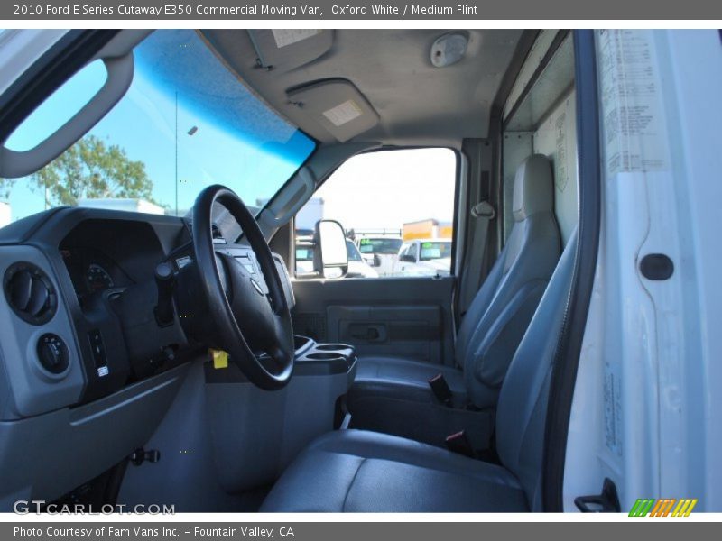 Oxford White / Medium Flint 2010 Ford E Series Cutaway E350 Commercial Moving Van