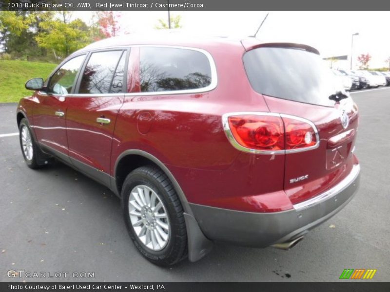 Red Jewel Tintcoat / Cashmere/Cocoa 2011 Buick Enclave CXL AWD