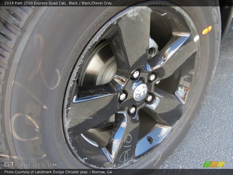 Black / Black/Diesel Gray 2014 Ram 1500 Express Quad Cab