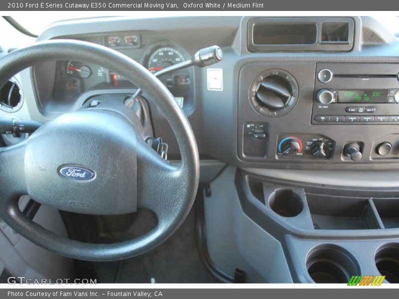 Oxford White / Medium Flint 2010 Ford E Series Cutaway E350 Commercial Moving Van