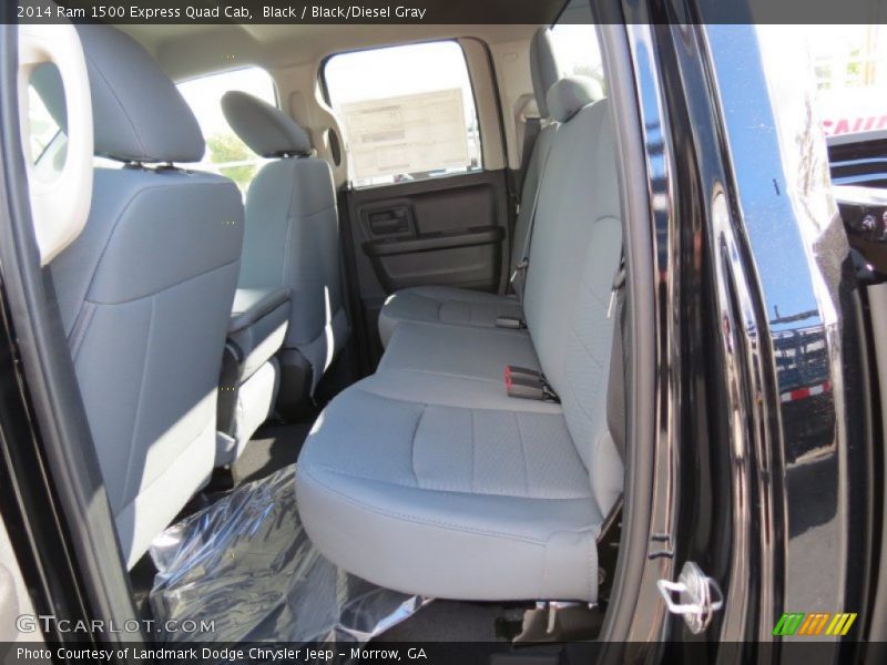 Black / Black/Diesel Gray 2014 Ram 1500 Express Quad Cab