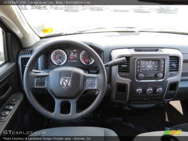 Black / Black/Diesel Gray 2014 Ram 1500 Express Quad Cab