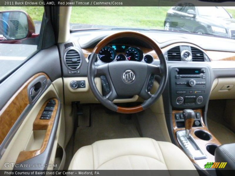 Red Jewel Tintcoat / Cashmere/Cocoa 2011 Buick Enclave CXL AWD